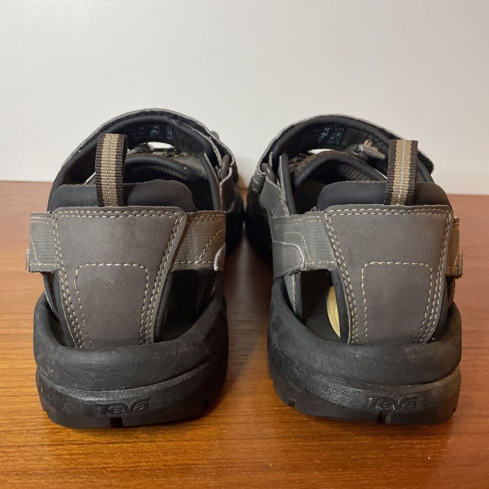 TEVA Men’s Forebay Sandals Shoes Size 11 w/  Shoc Pad Turkish Coffee Brown - Picture 9 of 11